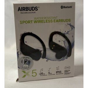 Airbuds True Wireless Sport Athletic Earbuds Bluetooth Sweat Resistant Black T11